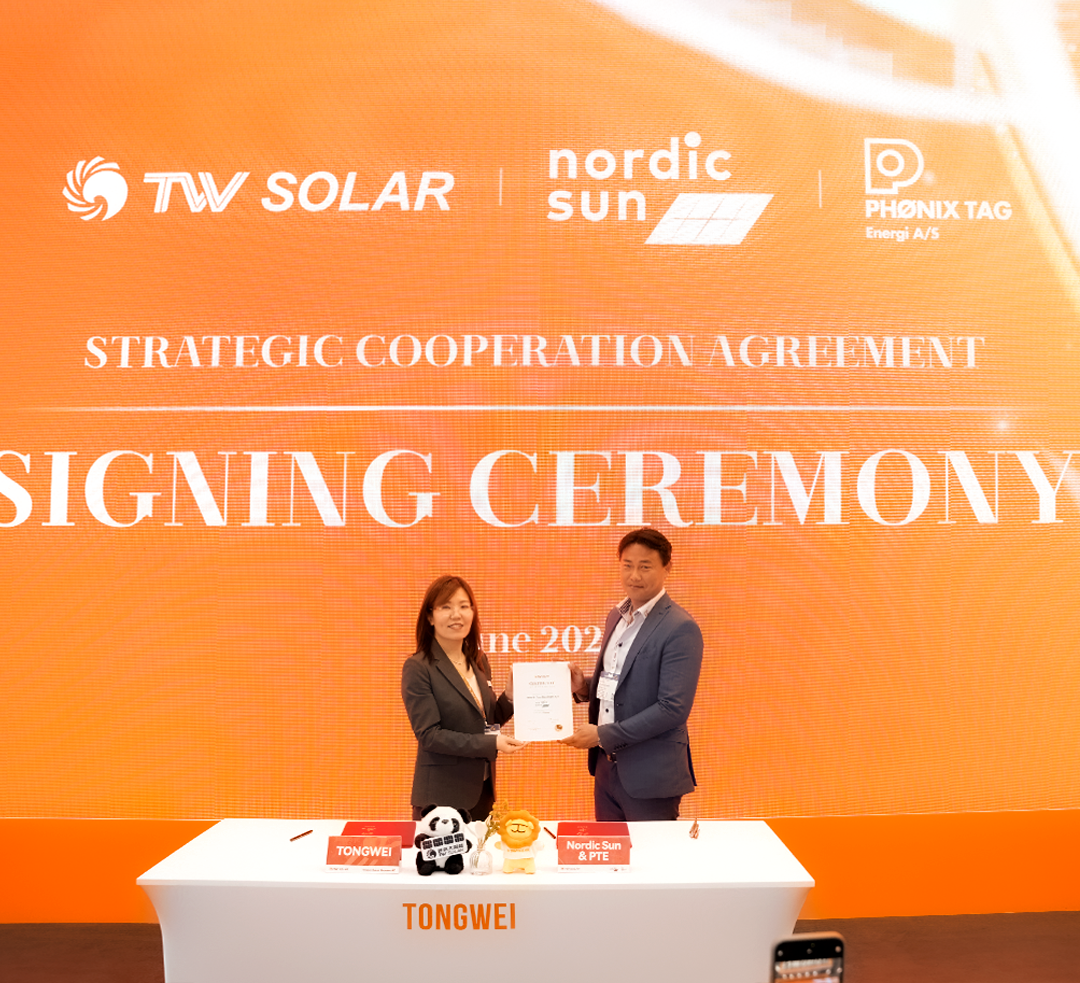 Tongwei and Nordic Sun & PTE Hold Strategic Signing Ceremony at Intersolar Europe 2024